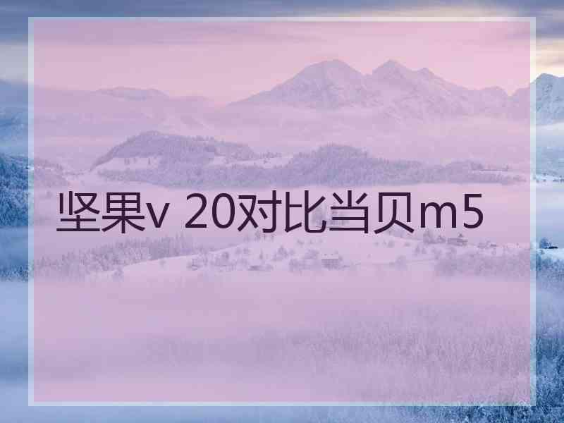 坚果v 20对比当贝m5