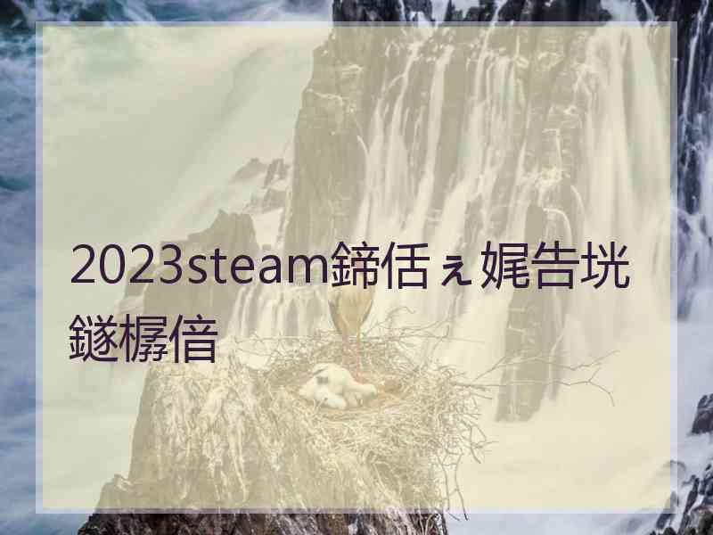 2023steam鍗佸ぇ娓告垙鐩樼偣