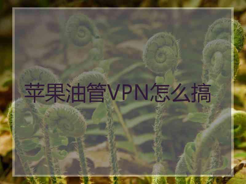 苹果油管VPN怎么搞