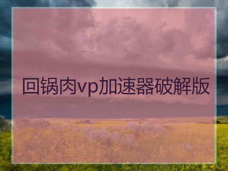 回锅肉vp加速器破解版