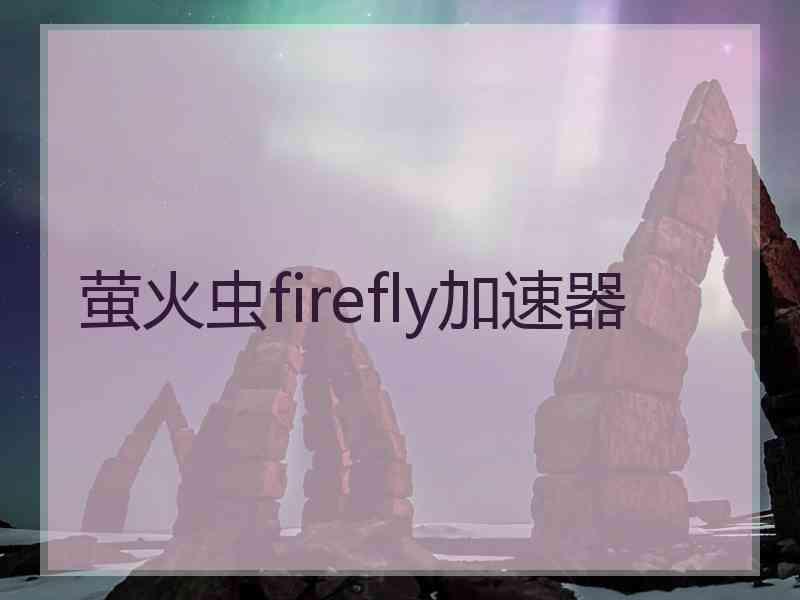 萤火虫firefly加速器